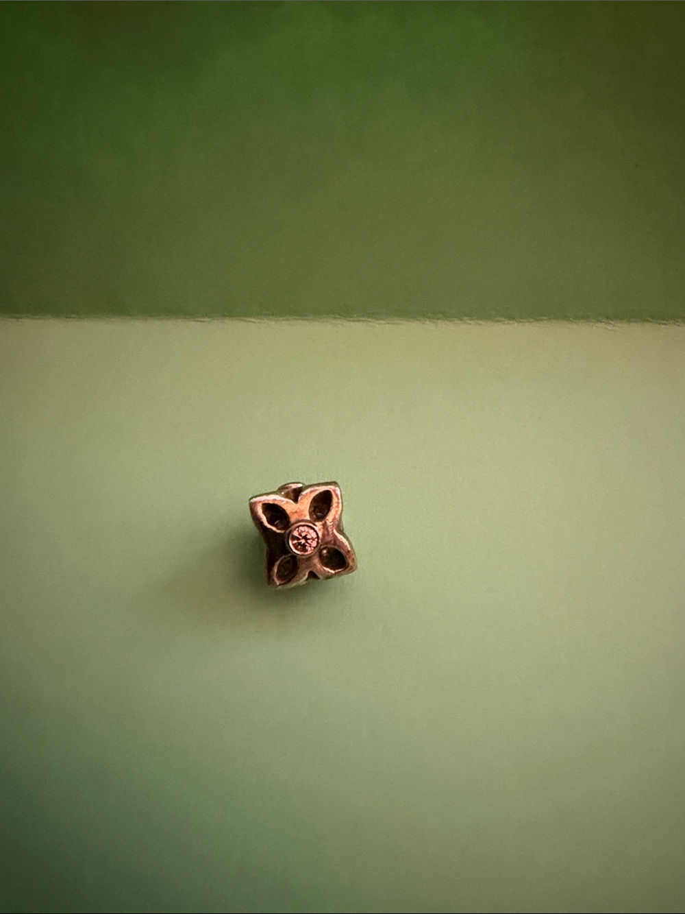 Pandora retired pink flower charm